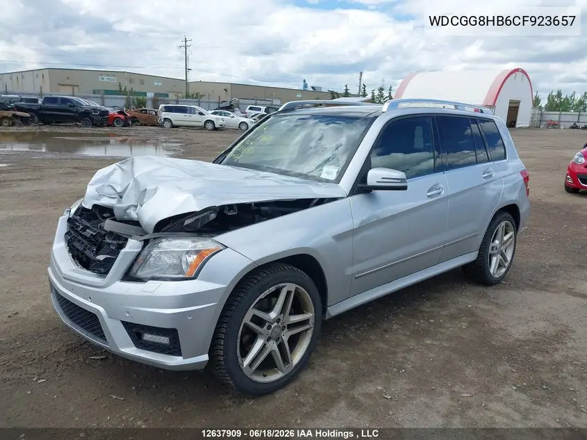 2012 Mercedes-Benz Glk 350 4Matic VIN: WDCGG8HB6CF923657 Lot: 12637909