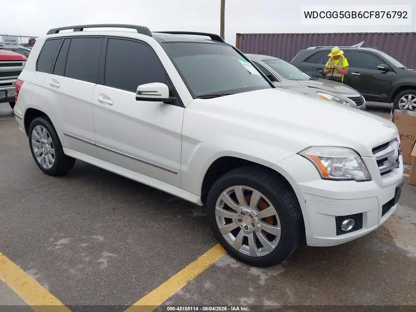 2012 Mercedes-Benz Glk 350 VIN: WDCGG5GB6CF876792 Lot: 45105114