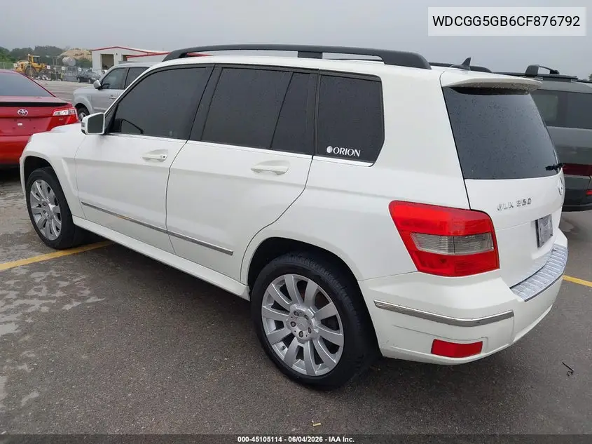 2012 Mercedes-Benz Glk 350 VIN: WDCGG5GB6CF876792 Lot: 45105114