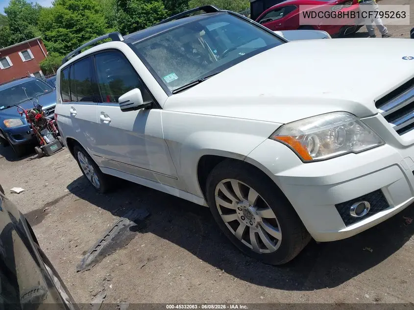 2012 Mercedes-Benz Glk 350 4Matic VIN: WDCGG8HB1CF795263 Lot: 45332063