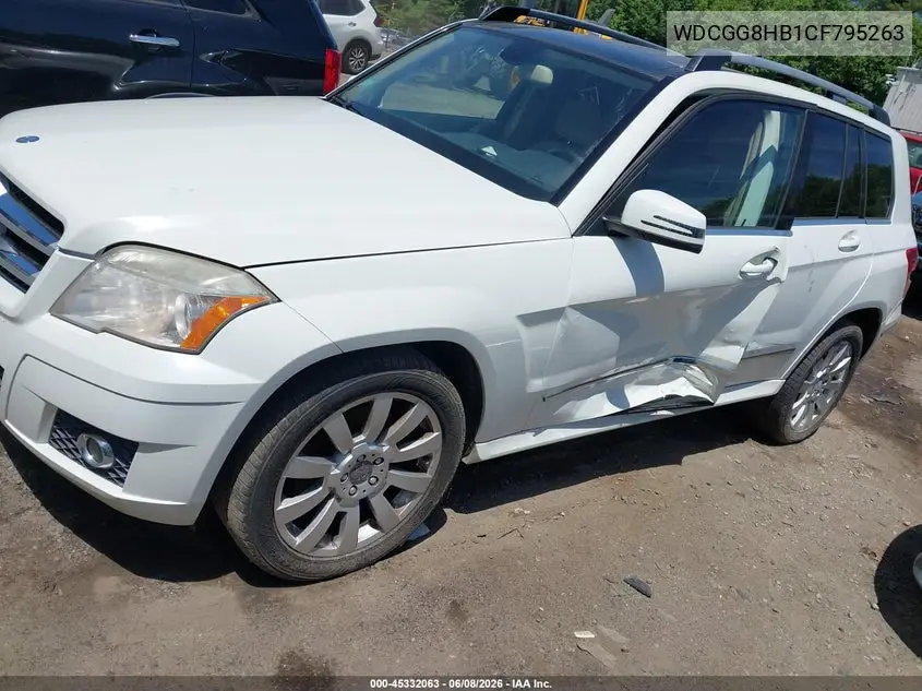 2012 Mercedes-Benz Glk 350 4Matic VIN: WDCGG8HB1CF795263 Lot: 45332063