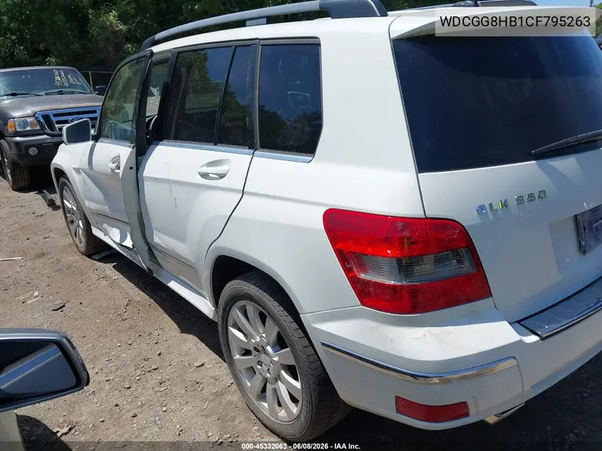 2012 Mercedes-Benz Glk 350 4Matic VIN: WDCGG8HB1CF795263 Lot: 45332063