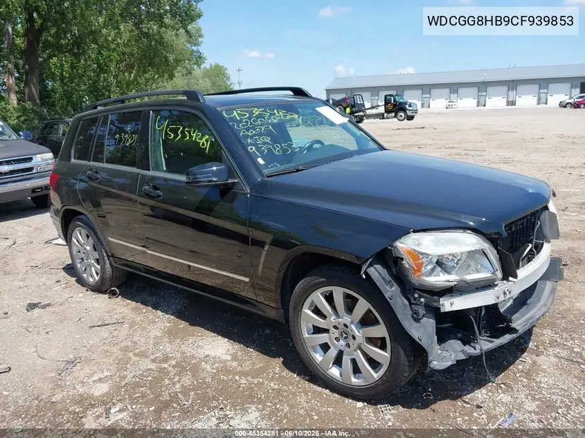 2012 Mercedes-Benz Glk 350 4Matic VIN: WDCGG8HB9CF939853 Lot: 45354281