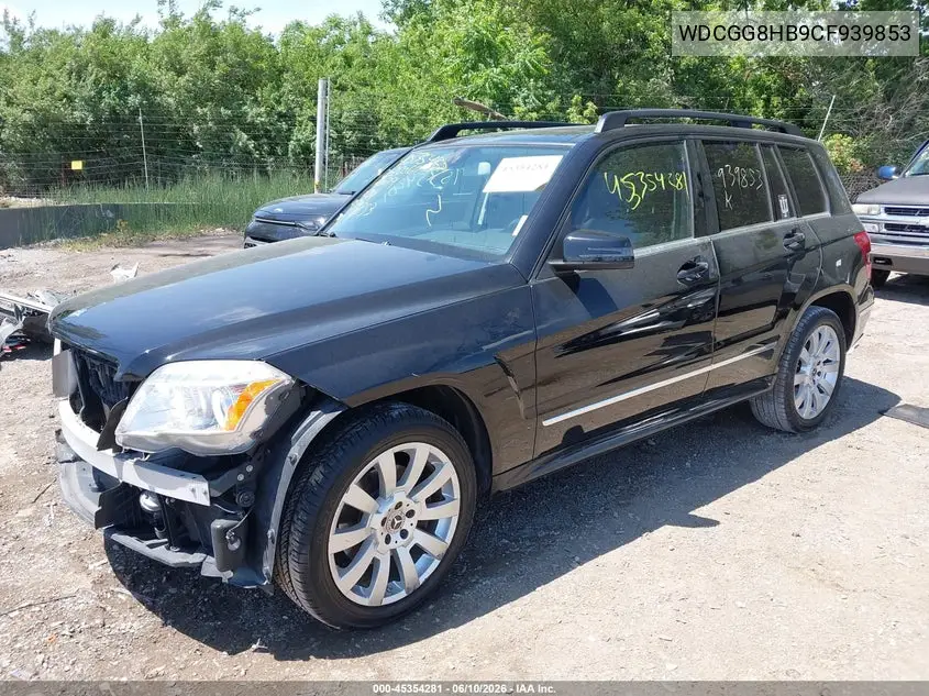 2012 Mercedes-Benz Glk 350 4Matic VIN: WDCGG8HB9CF939853 Lot: 45354281