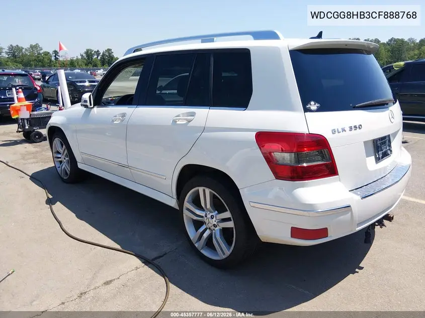 2012 Mercedes-Benz Glk 350 4Matic VIN: WDCGG8HB3CF888768 Lot: 45357777