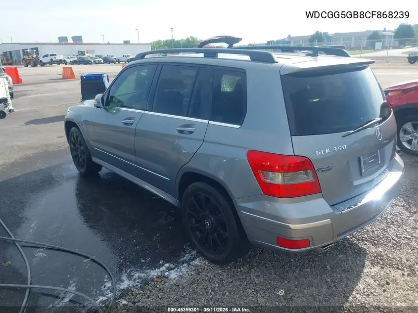 2012 Mercedes-Benz Glk 350 VIN: WDCGG5GB8CF868239 Lot: 45359301