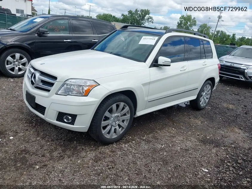 2012 Mercedes-Benz Glk 350 4Matic VIN: WDCGG8HB5CF729962 Lot: 45373518