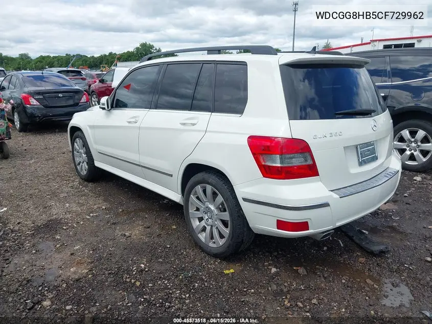 2012 Mercedes-Benz Glk 350 4Matic VIN: WDCGG8HB5CF729962 Lot: 45373518