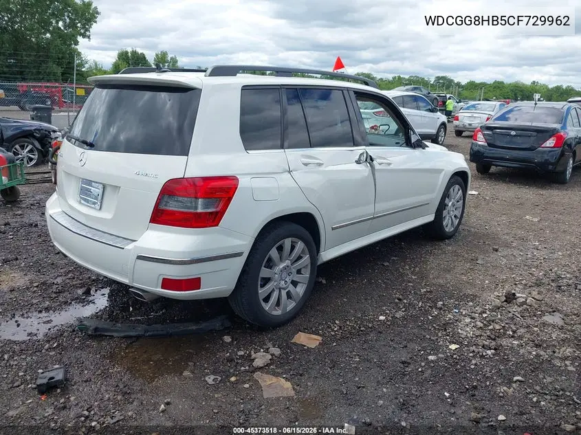 2012 Mercedes-Benz Glk 350 4Matic VIN: WDCGG8HB5CF729962 Lot: 45373518