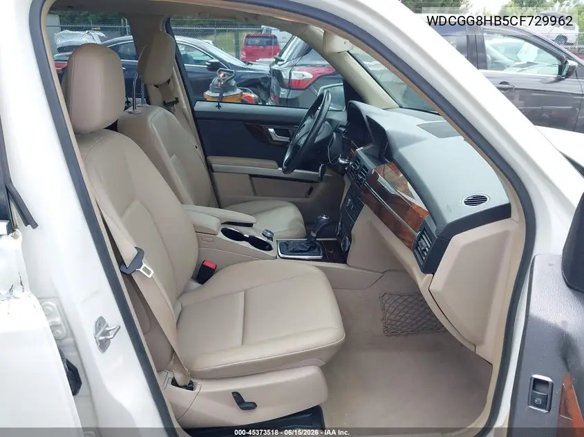 2012 Mercedes-Benz Glk 350 4Matic VIN: WDCGG8HB5CF729962 Lot: 45373518