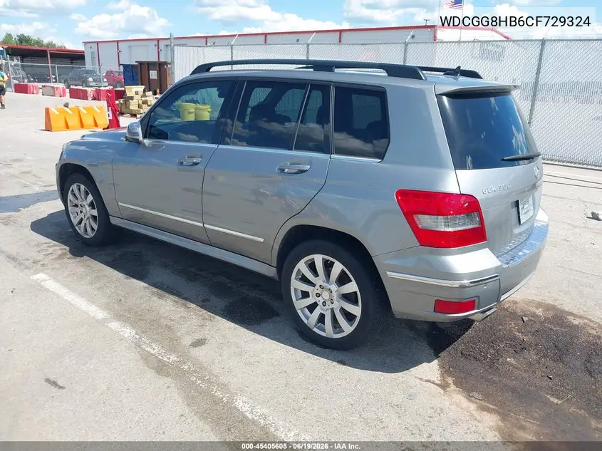 2012 Mercedes-Benz Glk 350 4Matic VIN: WDCGG8HB6CF729324 Lot: 45405605