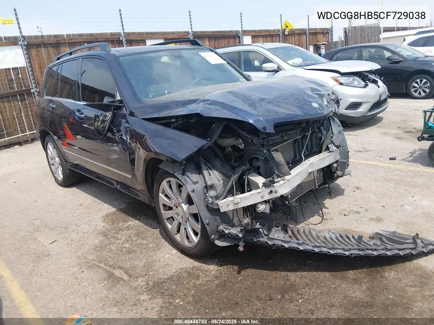 2012 Mercedes-Benz Glk 350 4Matic VIN: WDCGG8HB5CF729038 Lot: 45448753
