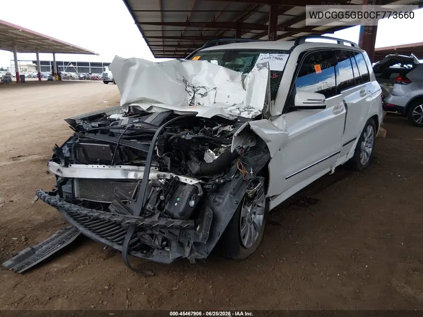2012 Mercedes-Benz Glk 350 VIN: WDCGG5GB0CF773660 Lot: 45467906