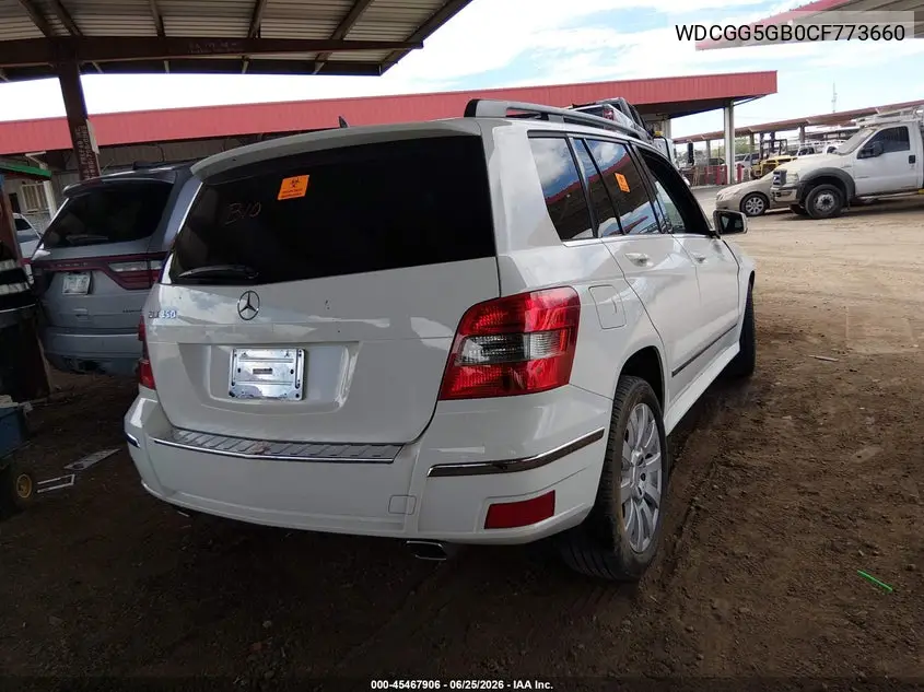 2012 Mercedes-Benz Glk 350 VIN: WDCGG5GB0CF773660 Lot: 45467906