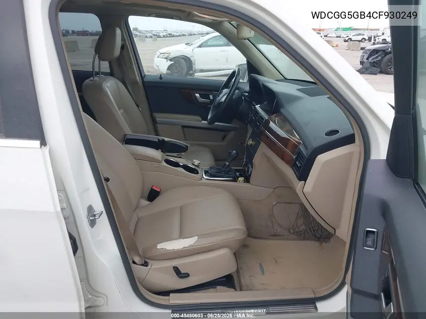 2012 Mercedes-Benz Glk 350 VIN: WDCGG5GB4CF930249 Lot: 45480603