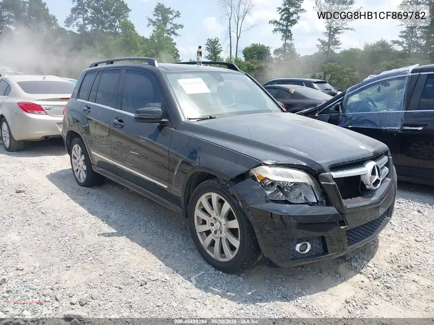 2012 Mercedes-Benz Glk 350 4Matic VIN: WDCGG8HB1CF869782 Lot: 45499394