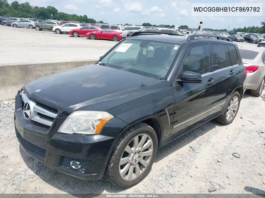2012 Mercedes-Benz Glk 350 4Matic VIN: WDCGG8HB1CF869782 Lot: 45499394
