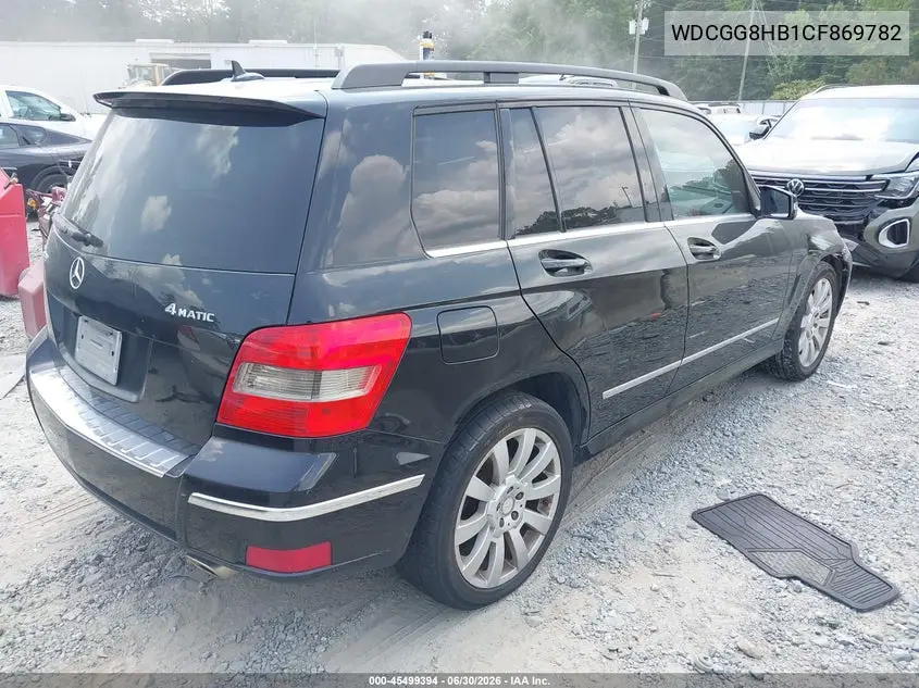 2012 Mercedes-Benz Glk 350 4Matic VIN: WDCGG8HB1CF869782 Lot: 45499394