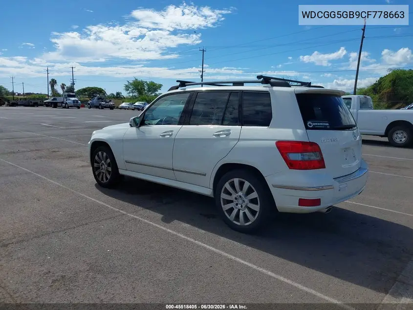2012 Mercedes-Benz Glk 350 VIN: WDCGG5GB9CF778663 Lot: 45518405