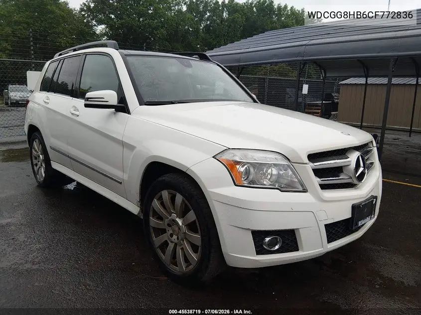 2012 Mercedes-Benz Glk 350 4Matic VIN: WDCGG8HB6CF772836 Lot: 45538719