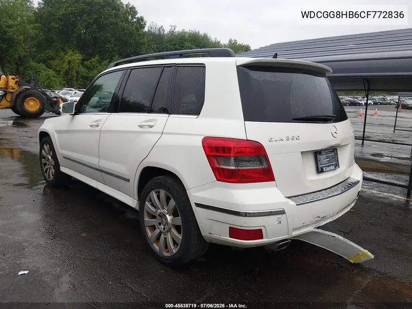 2012 Mercedes-Benz Glk 350 4Matic VIN: WDCGG8HB6CF772836 Lot: 45538719