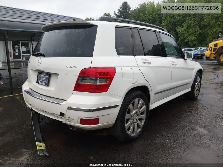 2012 Mercedes-Benz Glk 350 4Matic VIN: WDCGG8HB6CF772836 Lot: 45538719
