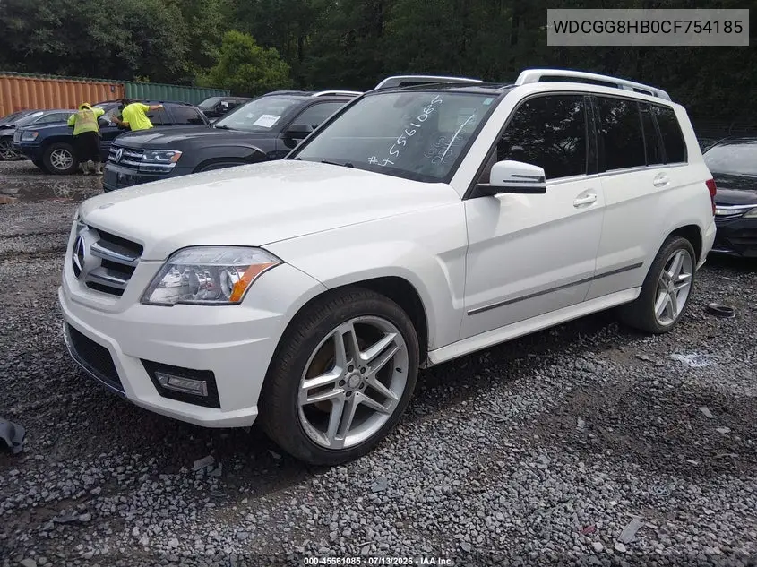 2012 Mercedes-Benz Glk 350 4Matic VIN: WDCGG8HB0CF754185 Lot: 45561085