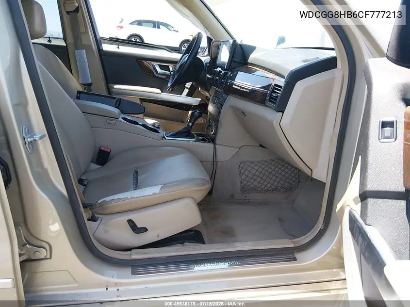 2012 Mercedes-Benz Glk 350 4Matic VIN: WDCGG8HB6CF777213 Lot: 45638179