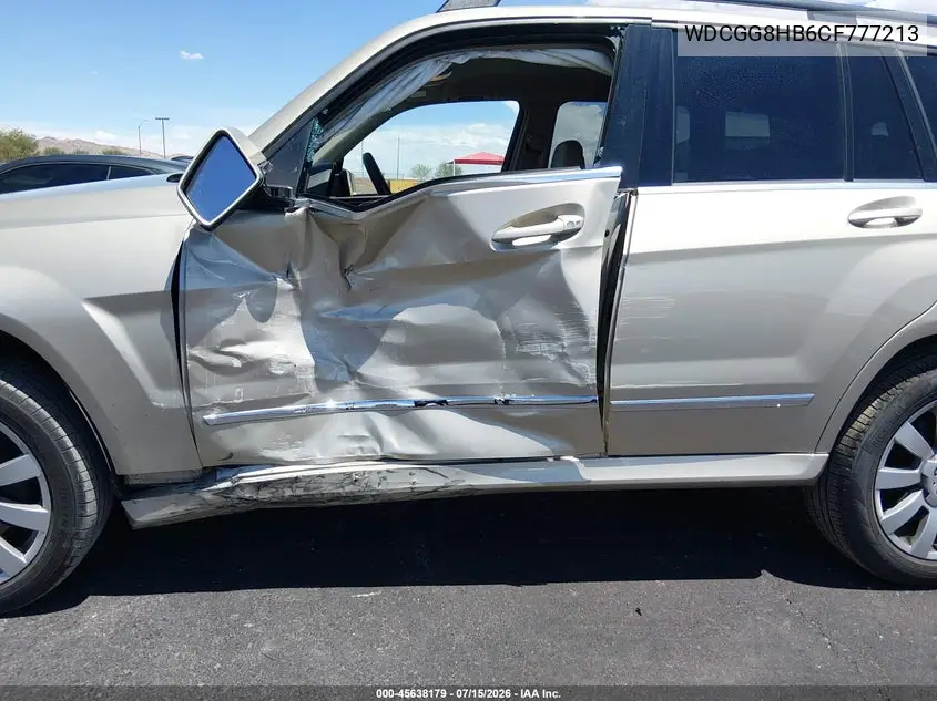 2012 Mercedes-Benz Glk 350 4Matic VIN: WDCGG8HB6CF777213 Lot: 45638179