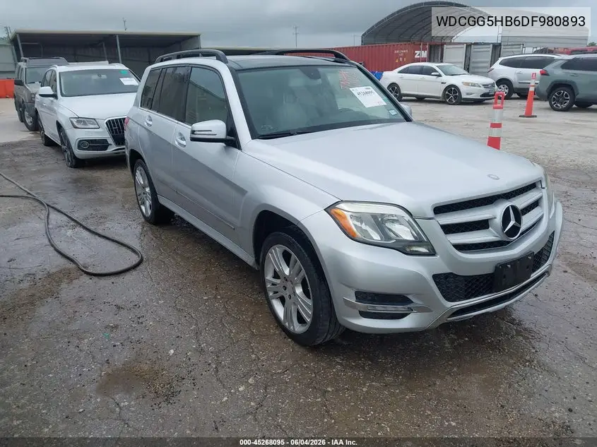 2013 Mercedes-Benz Glk 350 VIN: WDCGG5HB6DF980893 Lot: 45268095