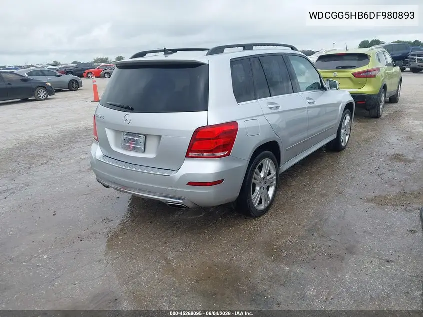 2013 Mercedes-Benz Glk 350 VIN: WDCGG5HB6DF980893 Lot: 45268095