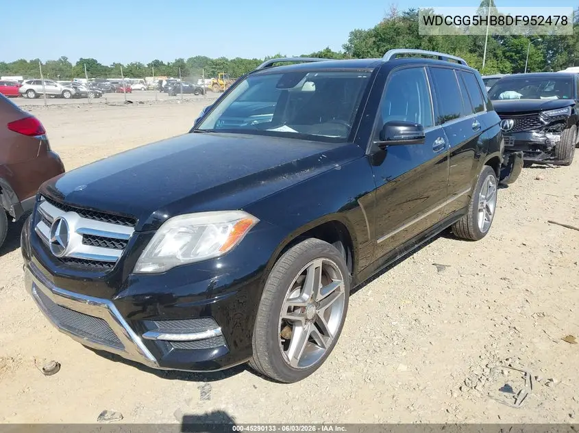 2013 Mercedes-Benz Glk 350 VIN: WDCGG5HB8DF952478 Lot: 45290133
