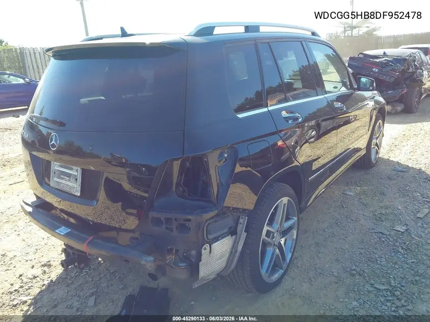 2013 Mercedes-Benz Glk 350 VIN: WDCGG5HB8DF952478 Lot: 45290133