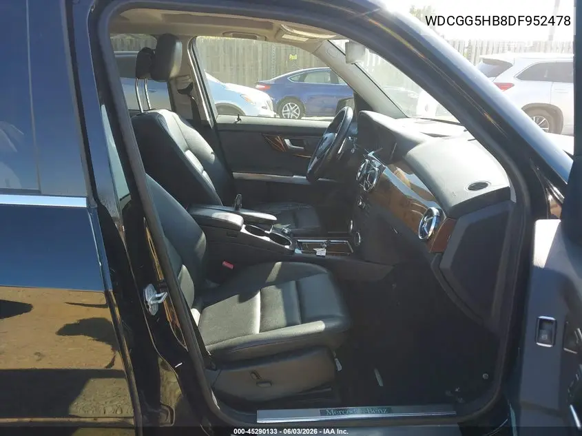 2013 Mercedes-Benz Glk 350 VIN: WDCGG5HB8DF952478 Lot: 45290133