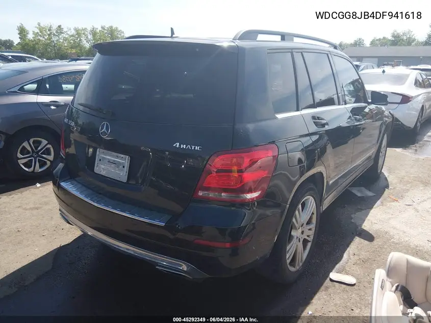 2013 Mercedes-Benz Glk 350 4Matic VIN: WDCGG8JB4DF941618 Lot: 45292349