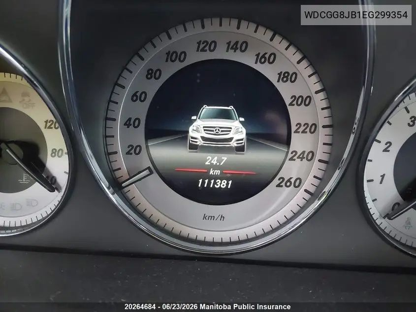 2014 Mercedes Benz Glk350 VIN: WDCGG8JB1EG299354 Lot: 20264684
