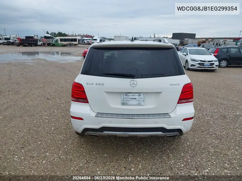 2014 Mercedes Benz Glk350 VIN: WDCGG8JB1EG299354 Lot: 20264684