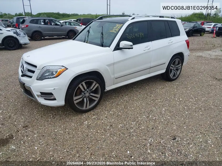2014 Mercedes Benz Glk350 VIN: WDCGG8JB1EG299354 Lot: 20264684