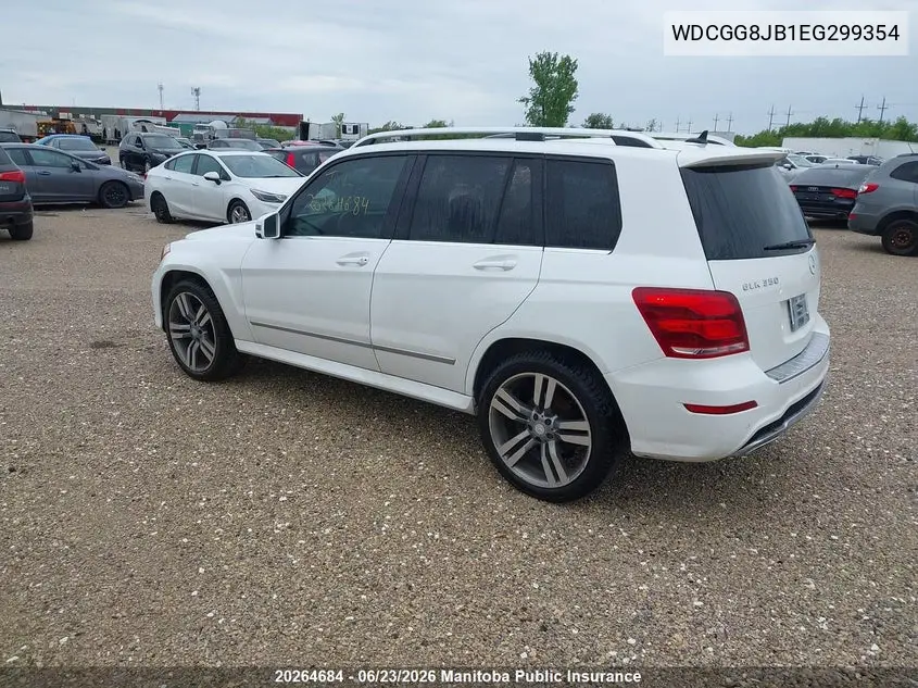 2014 Mercedes Benz Glk350 VIN: WDCGG8JB1EG299354 Lot: 20264684