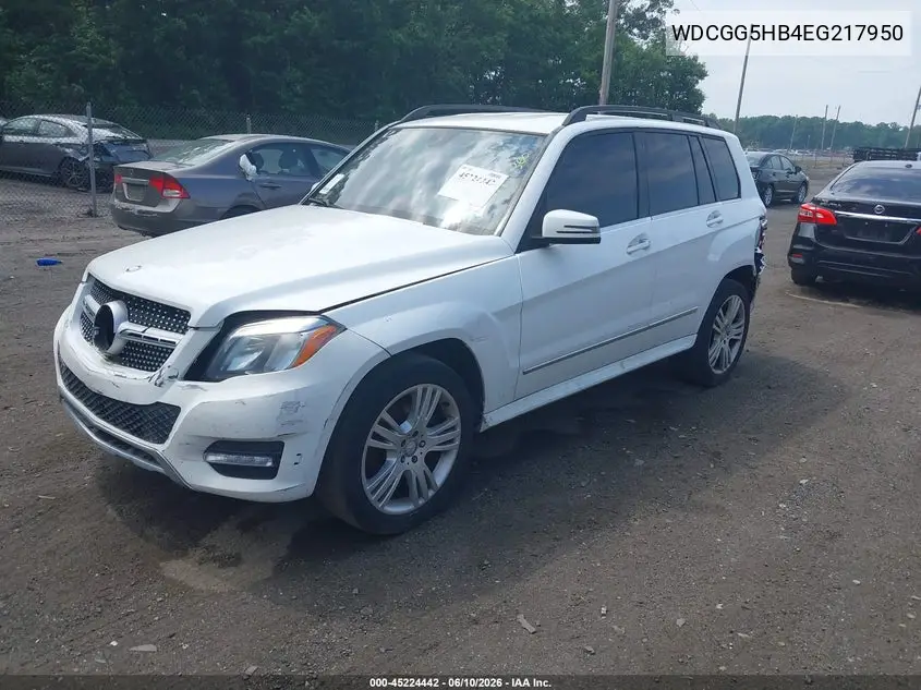 2014 Mercedes-Benz Glk 350 VIN: WDCGG5HB4EG217950 Lot: 45224442