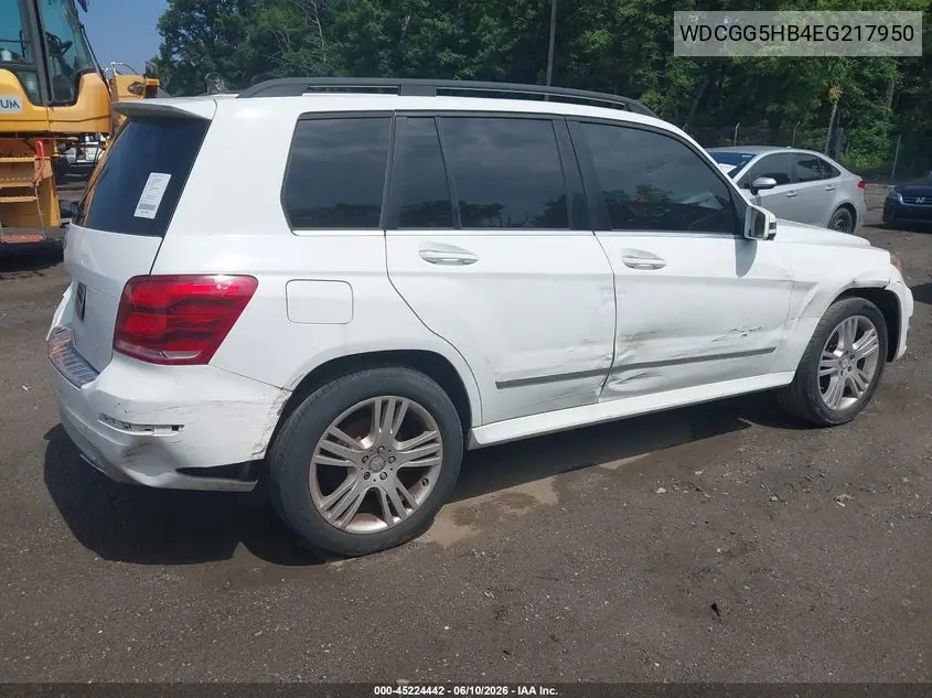 2014 Mercedes-Benz Glk 350 VIN: WDCGG5HB4EG217950 Lot: 45224442