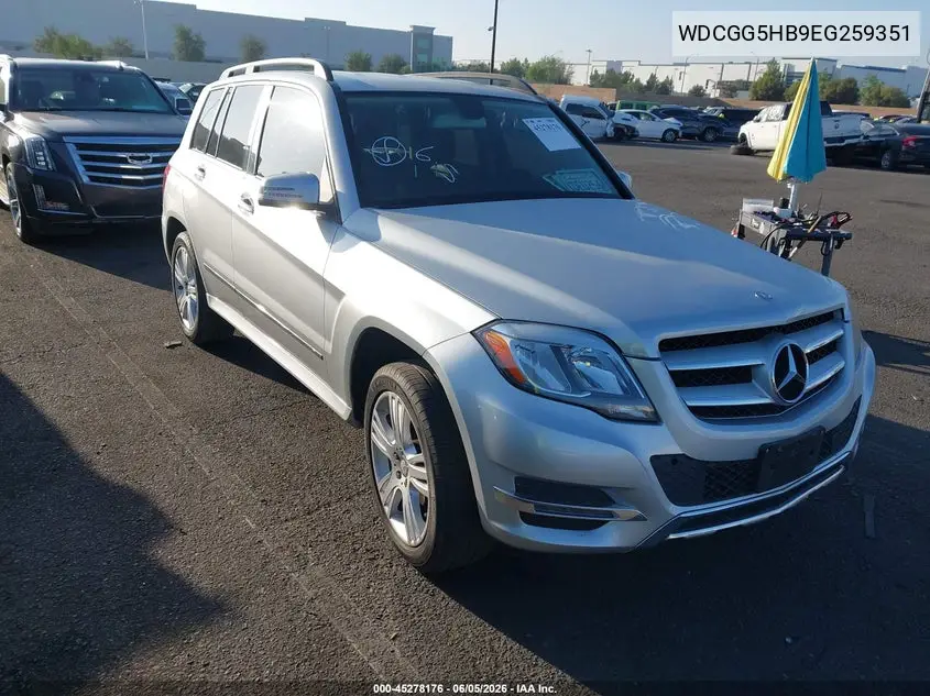 2014 Mercedes-Benz Glk 350 VIN: WDCGG5HB9EG259351 Lot: 45278176