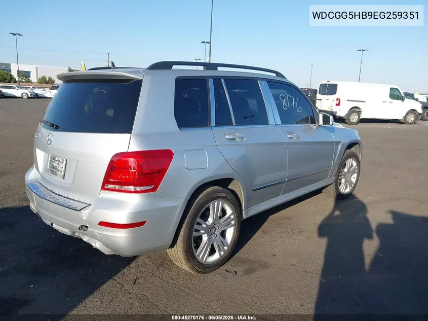 2014 Mercedes-Benz Glk 350 VIN: WDCGG5HB9EG259351 Lot: 45278176