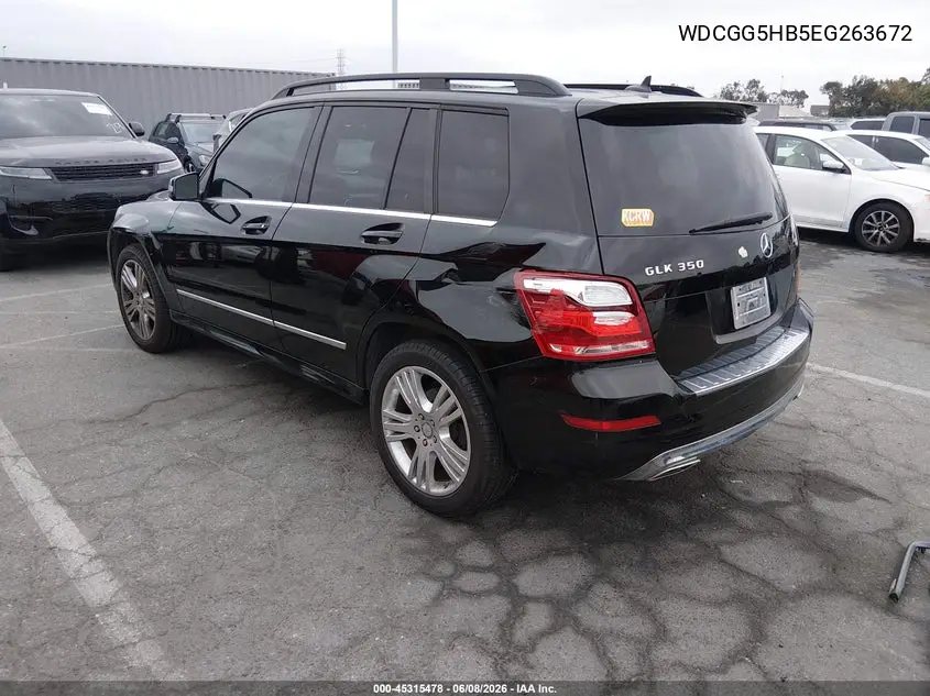 2014 Mercedes-Benz Glk 350 VIN: WDCGG5HB5EG263672 Lot: 45315478