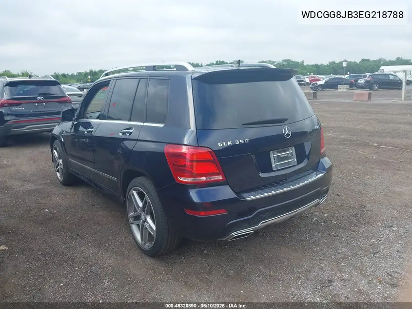 2014 Mercedes-Benz Glk 350 4Matic VIN: WDCGG8JB3EG218788 Lot: 45320890