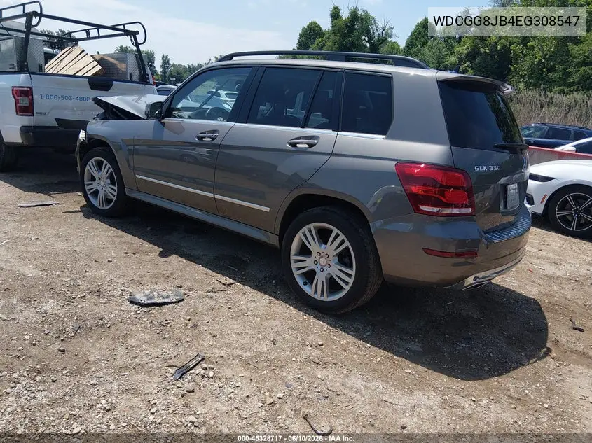 2014 Mercedes-Benz Glk 350 4Matic VIN: WDCGG8JB4EG308547 Lot: 45328717