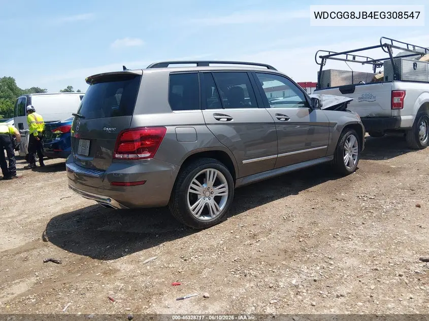 2014 Mercedes-Benz Glk 350 4Matic VIN: WDCGG8JB4EG308547 Lot: 45328717