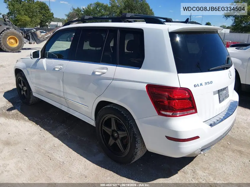 2014 Mercedes-Benz Glk 350 4Matic VIN: WDCGG8JB6EG334504 Lot: 45373277