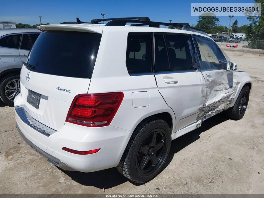 2014 Mercedes-Benz Glk 350 4Matic VIN: WDCGG8JB6EG334504 Lot: 45373277