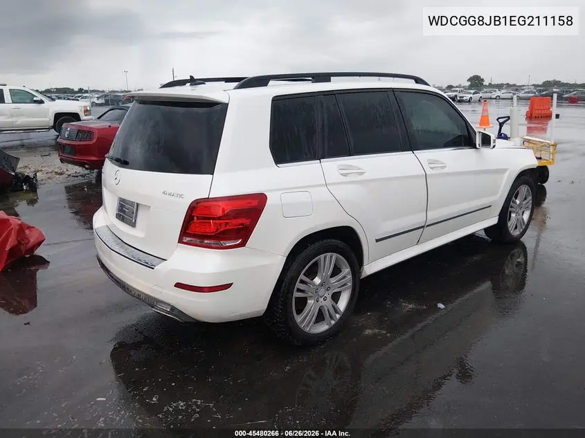 2014 Mercedes-Benz Glk 350 4Matic VIN: WDCGG8JB1EG211158 Lot: 45480266